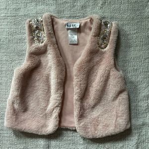 NWOT Nicole Miller Faux Fur Vest